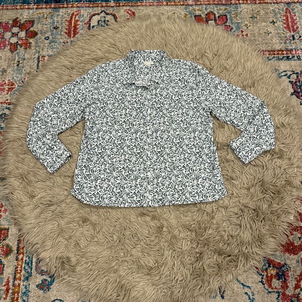 Garnet Hill button down blouse size 16